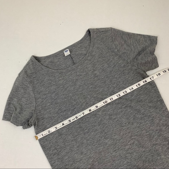 ✨5 FOR $25✨  Old Navy Gray Cotton Short Sleeve T-Shirt Dress - Picture 5 of 7